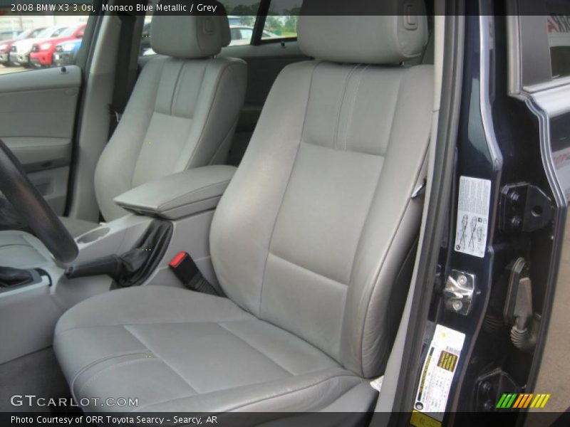 Monaco Blue Metallic / Grey 2008 BMW X3 3.0si