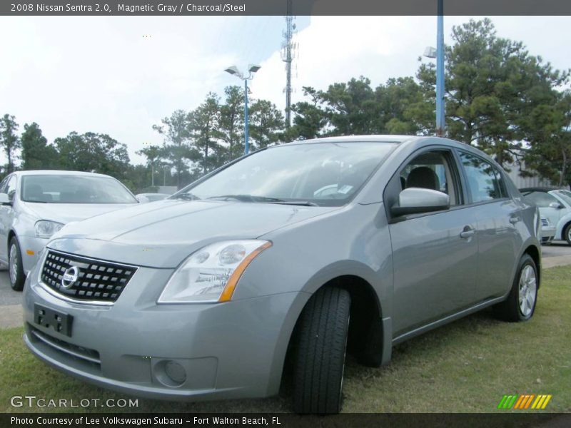 Magnetic Gray / Charcoal/Steel 2008 Nissan Sentra 2.0