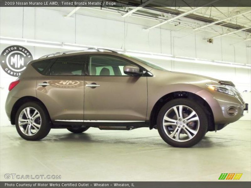 Tinted Bronze Metallic / Beige 2009 Nissan Murano LE AWD