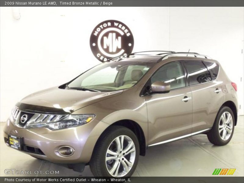 Tinted Bronze Metallic / Beige 2009 Nissan Murano LE AWD