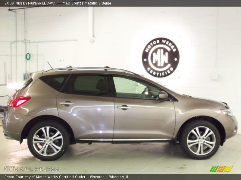 Tinted Bronze Metallic / Beige 2009 Nissan Murano LE AWD