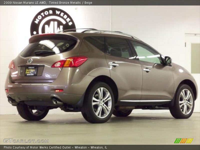 Tinted Bronze Metallic / Beige 2009 Nissan Murano LE AWD