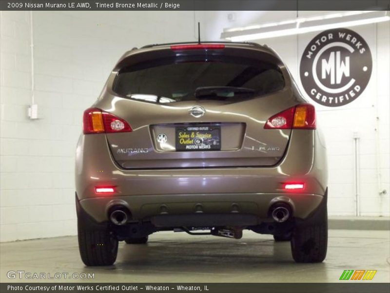 Tinted Bronze Metallic / Beige 2009 Nissan Murano LE AWD