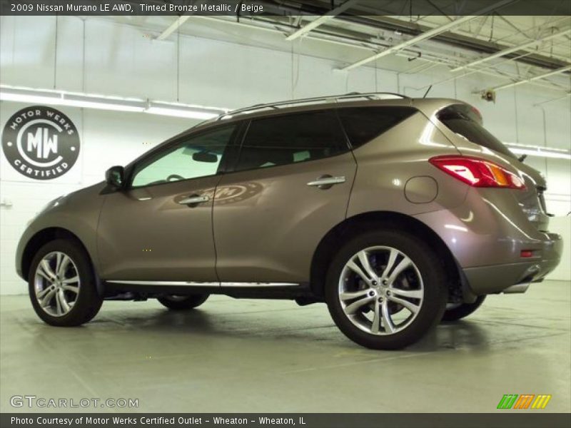 Tinted Bronze Metallic / Beige 2009 Nissan Murano LE AWD