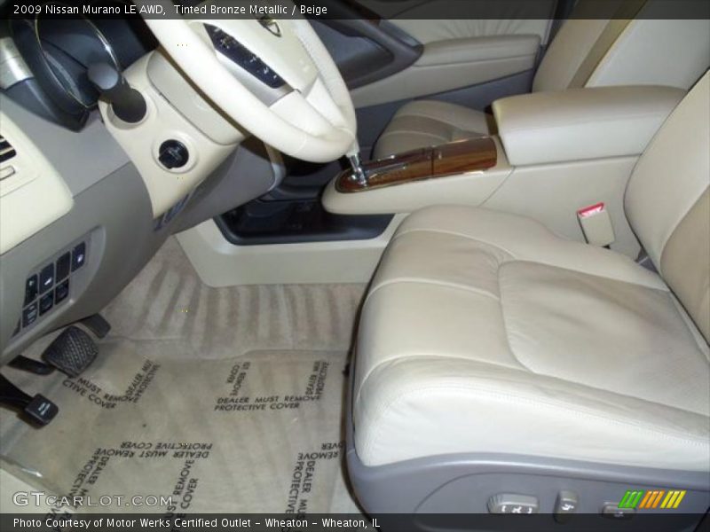 Tinted Bronze Metallic / Beige 2009 Nissan Murano LE AWD