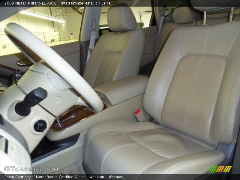 Tinted Bronze Metallic / Beige 2009 Nissan Murano LE AWD