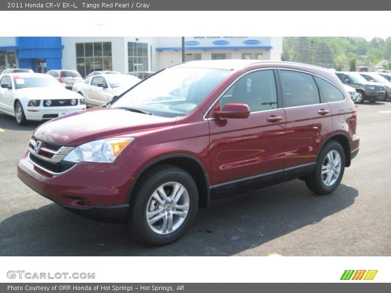 Tango Red Pearl / Gray 2011 Honda CR-V EX-L
