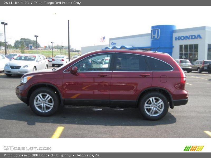 Tango Red Pearl / Gray 2011 Honda CR-V EX-L