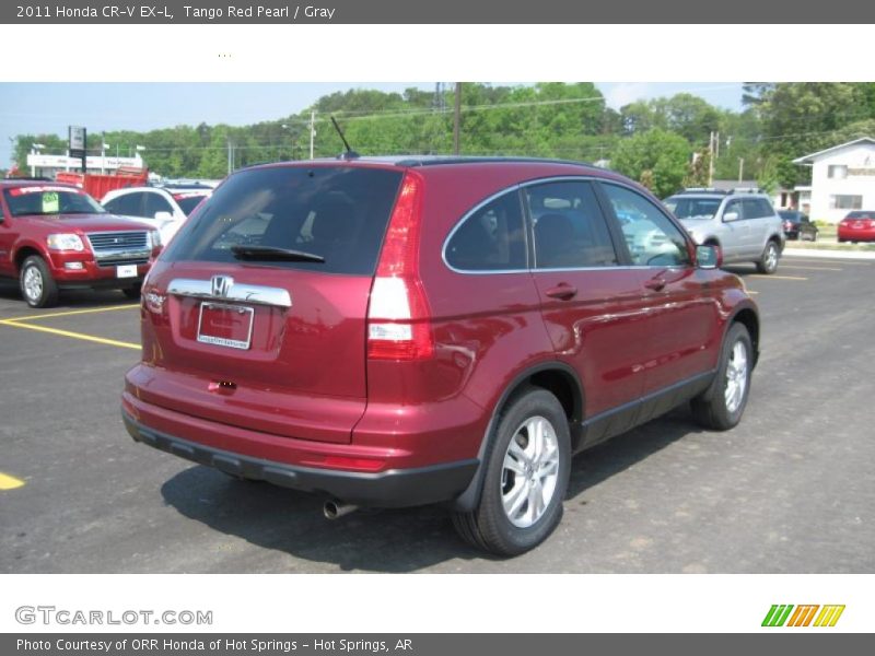 Tango Red Pearl / Gray 2011 Honda CR-V EX-L