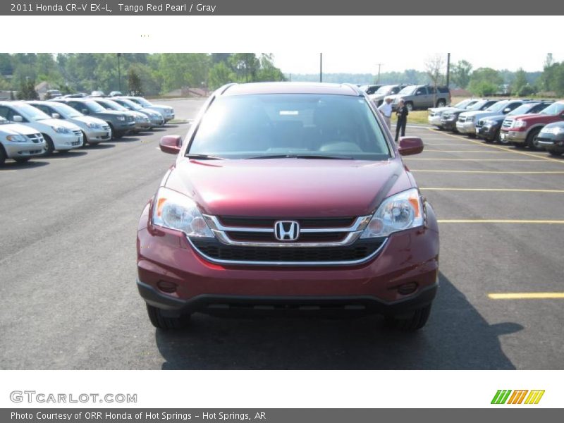 Tango Red Pearl / Gray 2011 Honda CR-V EX-L