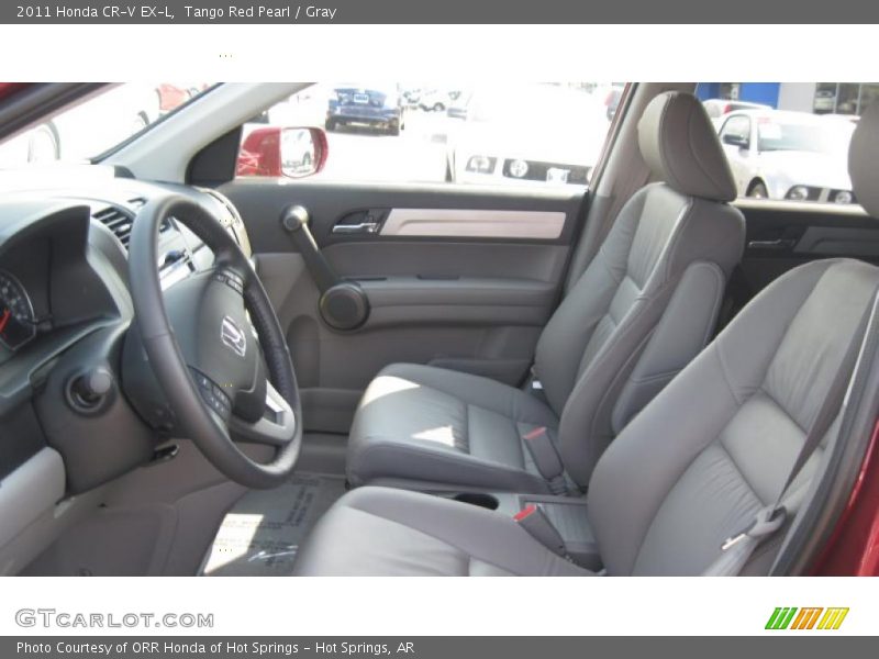 Tango Red Pearl / Gray 2011 Honda CR-V EX-L