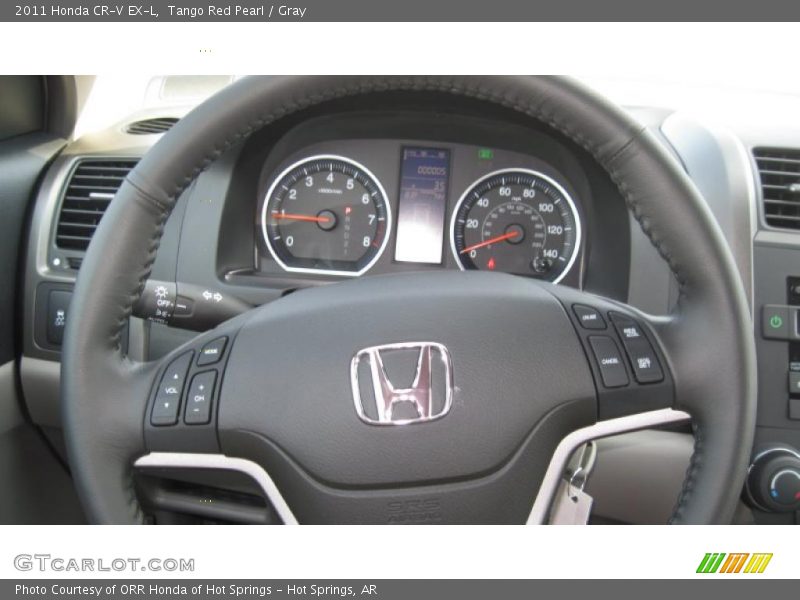 Tango Red Pearl / Gray 2011 Honda CR-V EX-L