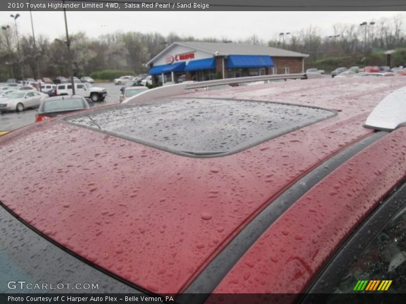 Salsa Red Pearl / Sand Beige 2010 Toyota Highlander Limited 4WD