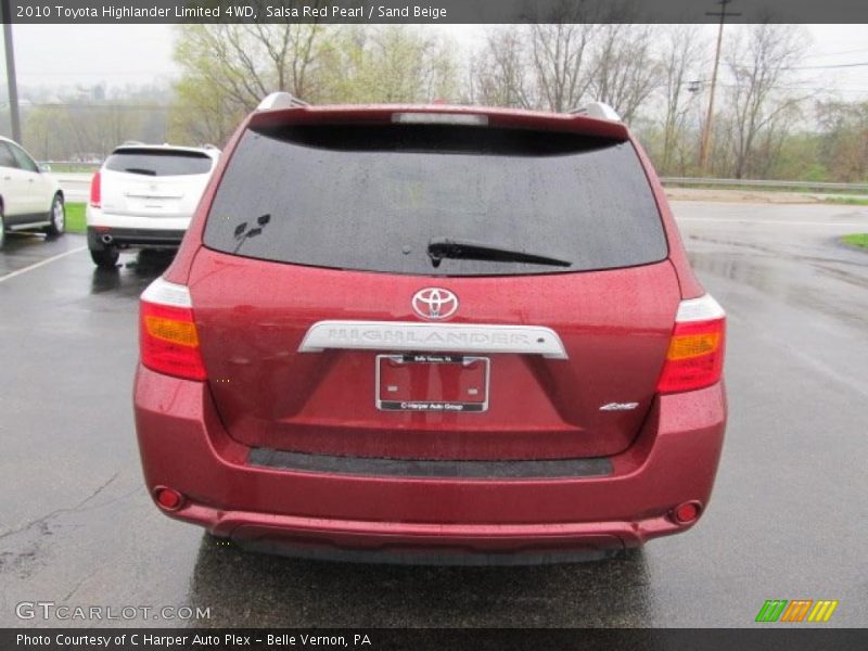 Salsa Red Pearl / Sand Beige 2010 Toyota Highlander Limited 4WD