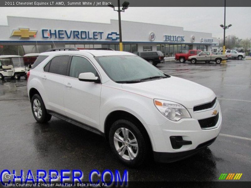 Summit White / Jet Black 2011 Chevrolet Equinox LT AWD