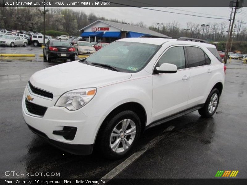 Summit White / Jet Black 2011 Chevrolet Equinox LT AWD