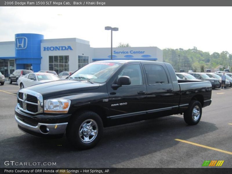 Black / Khaki Beige 2006 Dodge Ram 1500 SLT Mega Cab