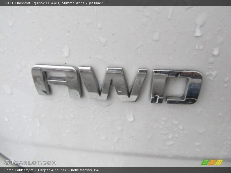 Summit White / Jet Black 2011 Chevrolet Equinox LT AWD