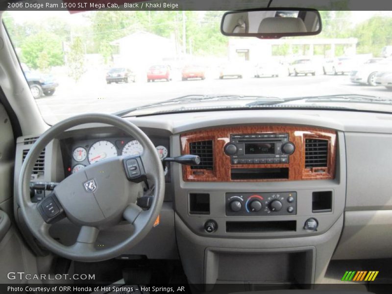 Black / Khaki Beige 2006 Dodge Ram 1500 SLT Mega Cab