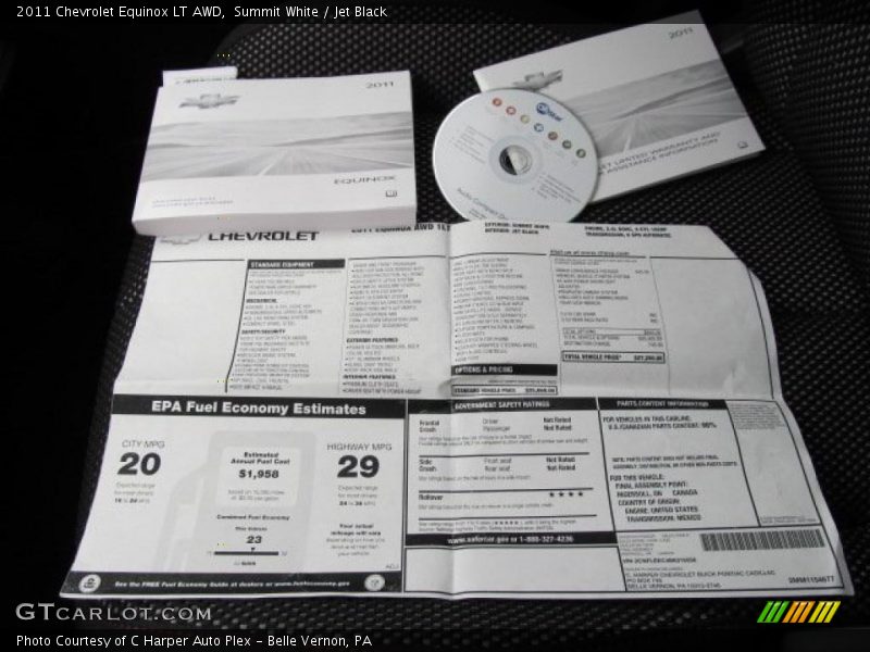 Summit White / Jet Black 2011 Chevrolet Equinox LT AWD