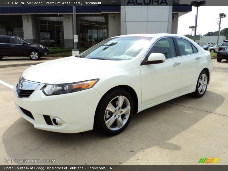 Premium White Pearl / Parchment 2011 Acura TSX Sedan
