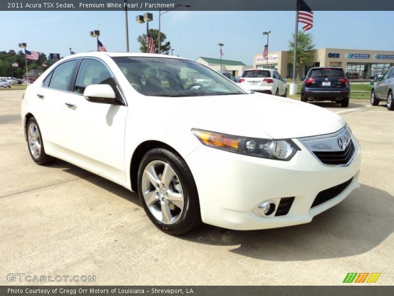 Front 3/4 View of 2011 TSX Sedan