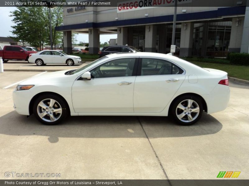 Premium White Pearl / Parchment 2011 Acura TSX Sedan