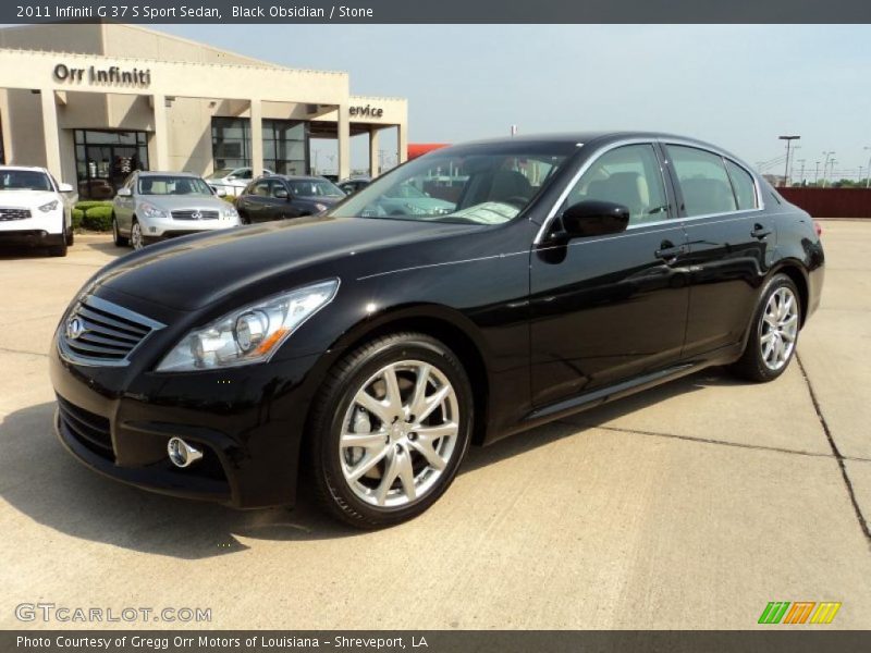 Black Obsidian / Stone 2011 Infiniti G 37 S Sport Sedan