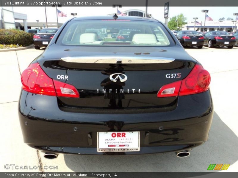 Black Obsidian / Stone 2011 Infiniti G 37 S Sport Sedan