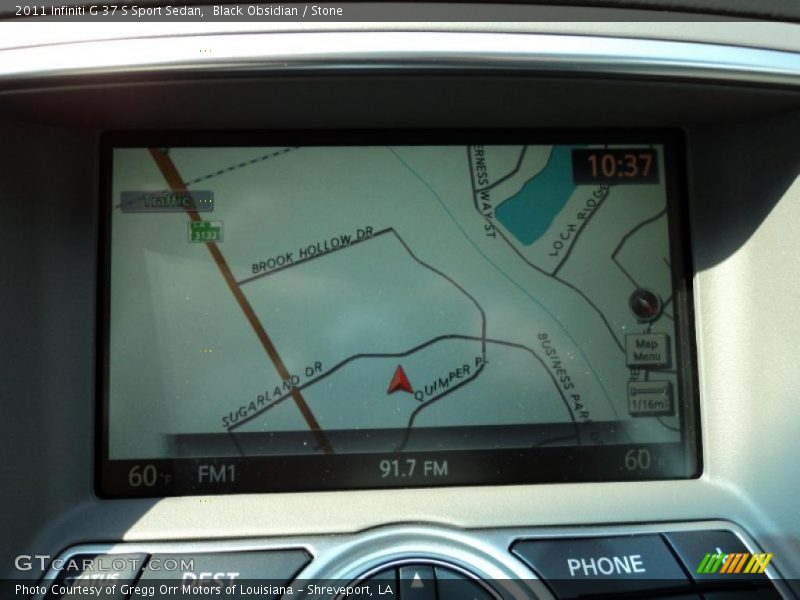 Navigation of 2011 G 37 S Sport Sedan