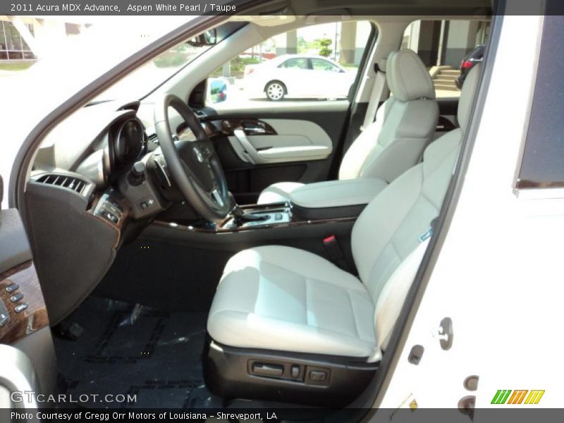 Aspen White Pearl / Taupe 2011 Acura MDX Advance