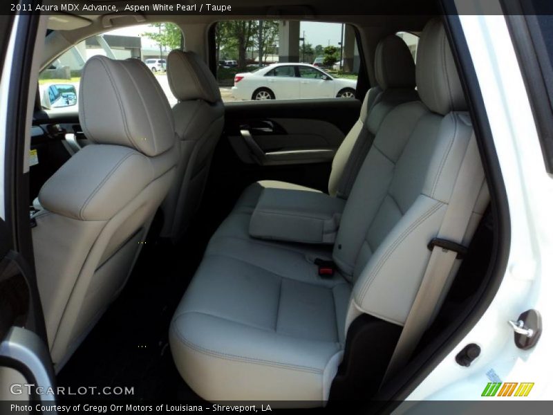 Aspen White Pearl / Taupe 2011 Acura MDX Advance