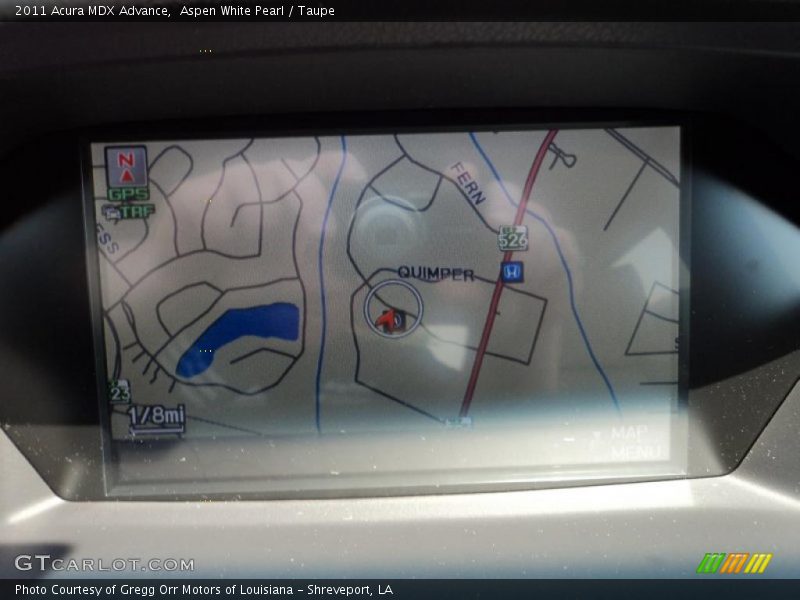 Aspen White Pearl / Taupe 2011 Acura MDX Advance
