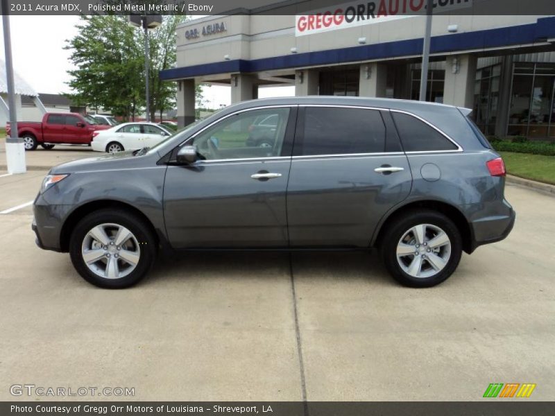 Polished Metal Metallic / Ebony 2011 Acura MDX