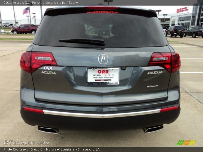 Polished Metal Metallic / Ebony 2011 Acura MDX