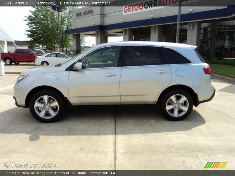 Palladium Metallic / Parchment 2011 Acura MDX Technology