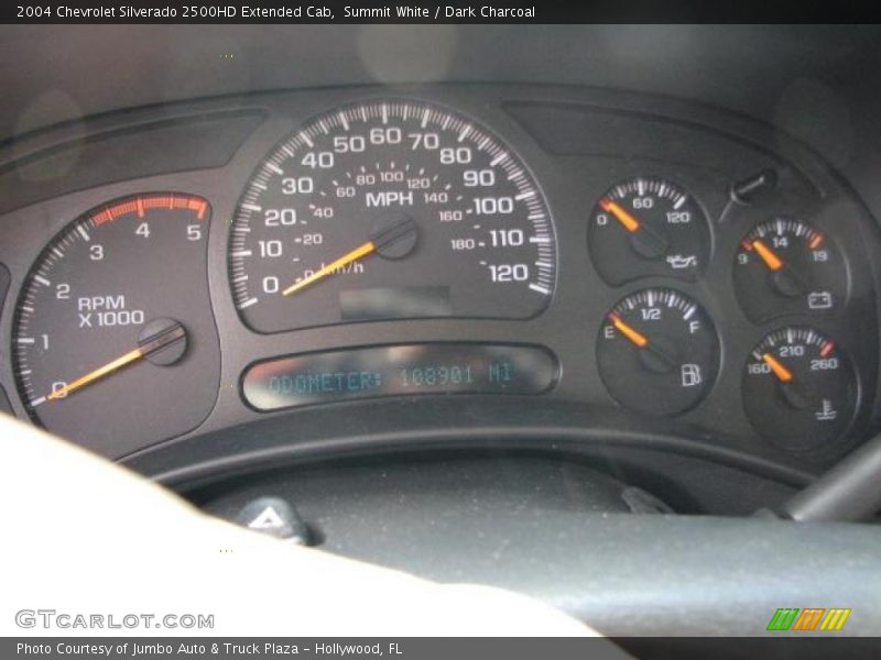 Summit White / Dark Charcoal 2004 Chevrolet Silverado 2500HD Extended Cab