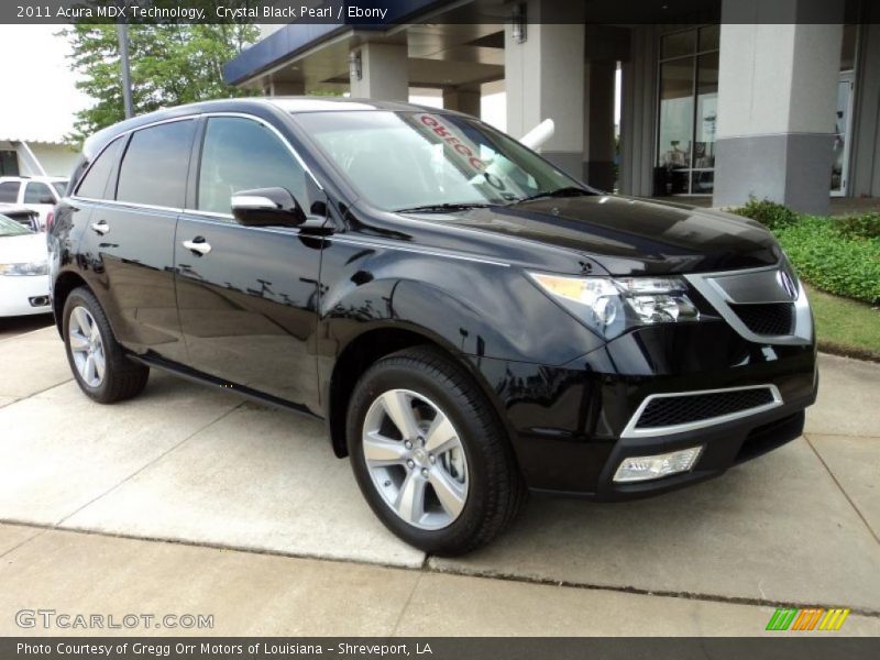 Crystal Black Pearl / Ebony 2011 Acura MDX Technology