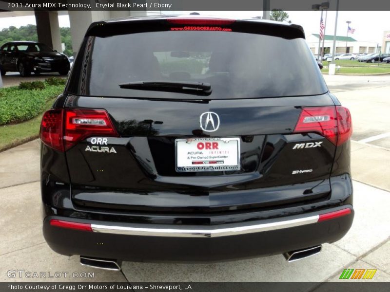 Crystal Black Pearl / Ebony 2011 Acura MDX Technology