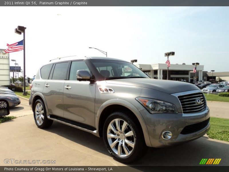 Front 3/4 View of 2011 QX 56