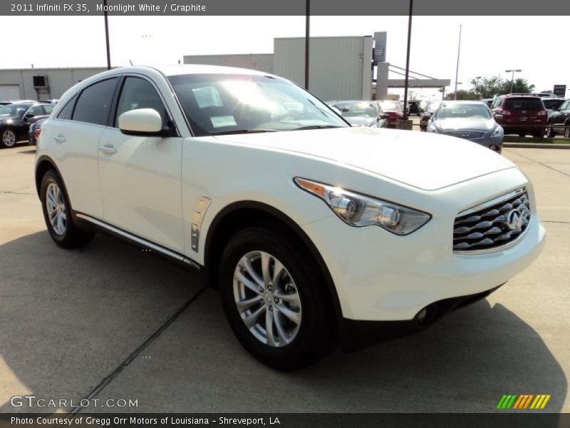 Moonlight White / Graphite 2011 Infiniti FX 35