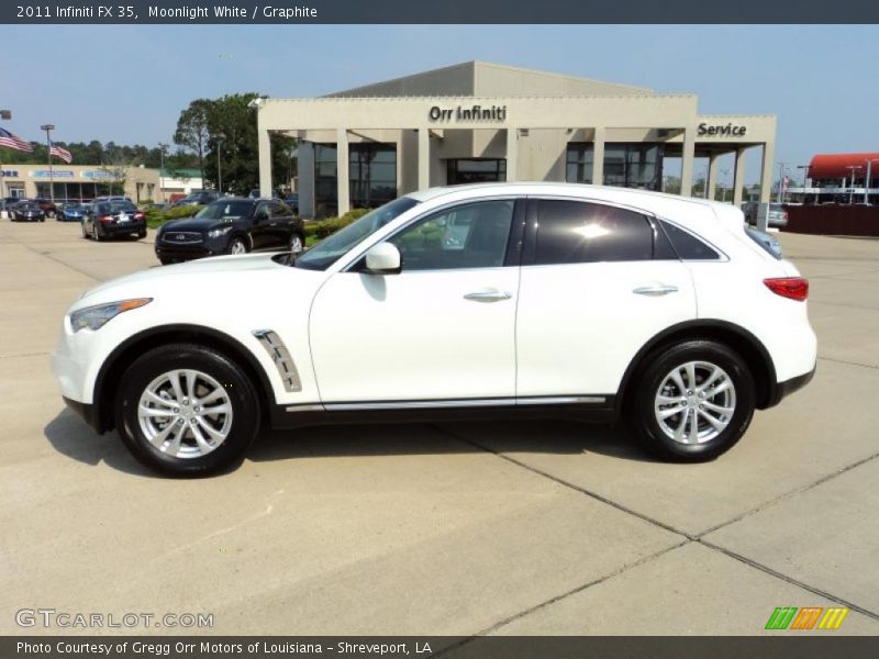 Moonlight White / Graphite 2011 Infiniti FX 35