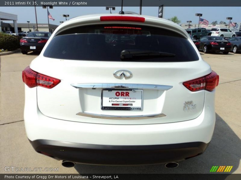 Moonlight White / Graphite 2011 Infiniti FX 35