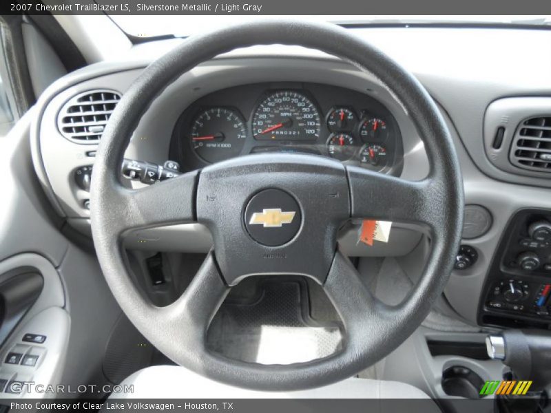 Silverstone Metallic / Light Gray 2007 Chevrolet TrailBlazer LS