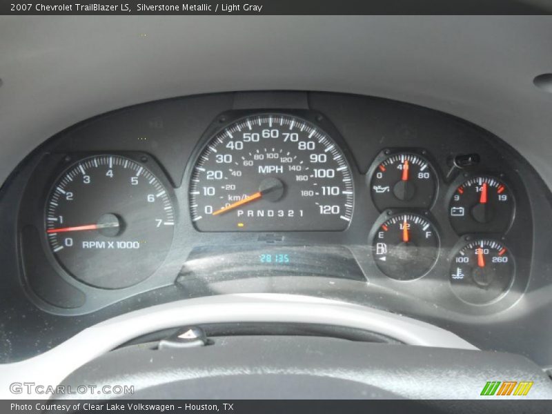 Silverstone Metallic / Light Gray 2007 Chevrolet TrailBlazer LS