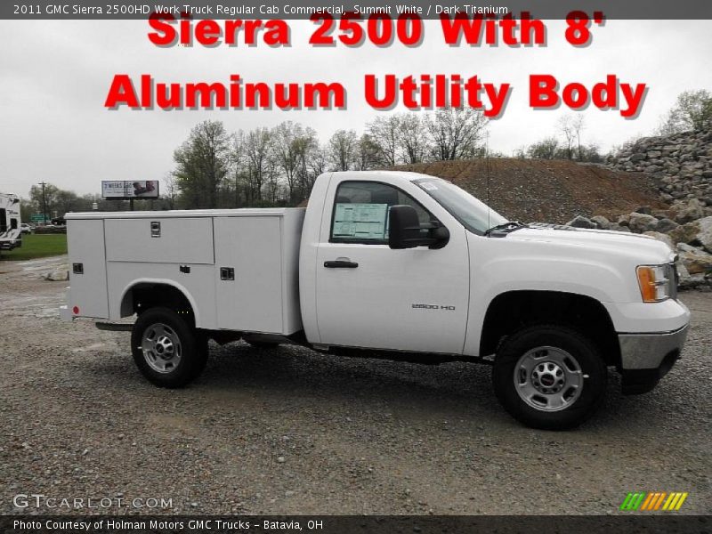 Summit White / Dark Titanium 2011 GMC Sierra 2500HD Work Truck Regular Cab Commercial