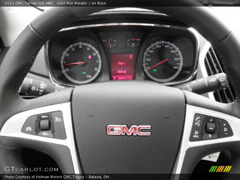 Gold Mist Metallic / Jet Black 2011 GMC Terrain SLE AWD