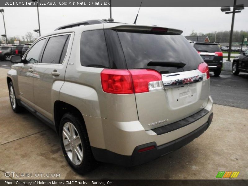 Gold Mist Metallic / Jet Black 2011 GMC Terrain SLE AWD