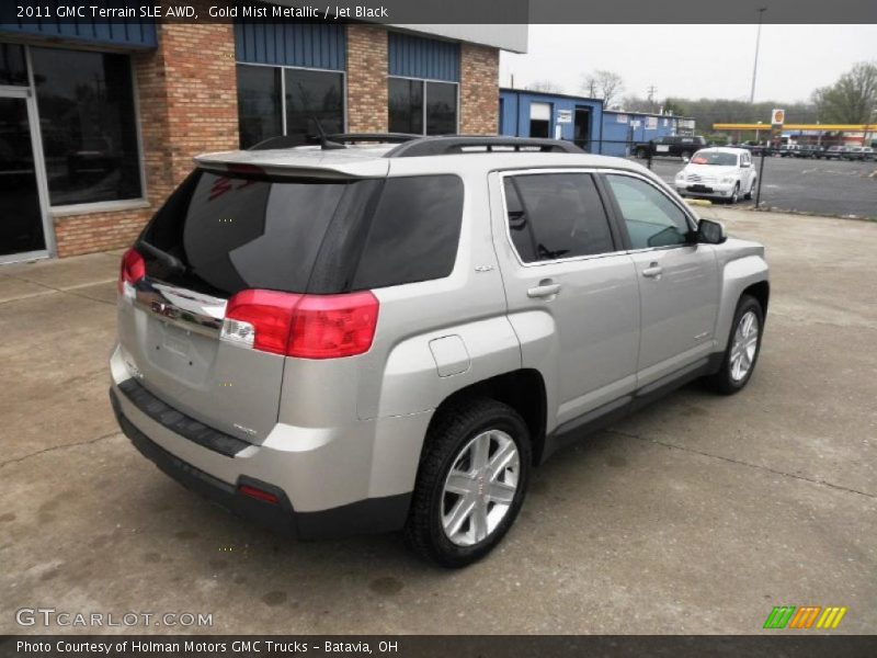 Gold Mist Metallic / Jet Black 2011 GMC Terrain SLE AWD