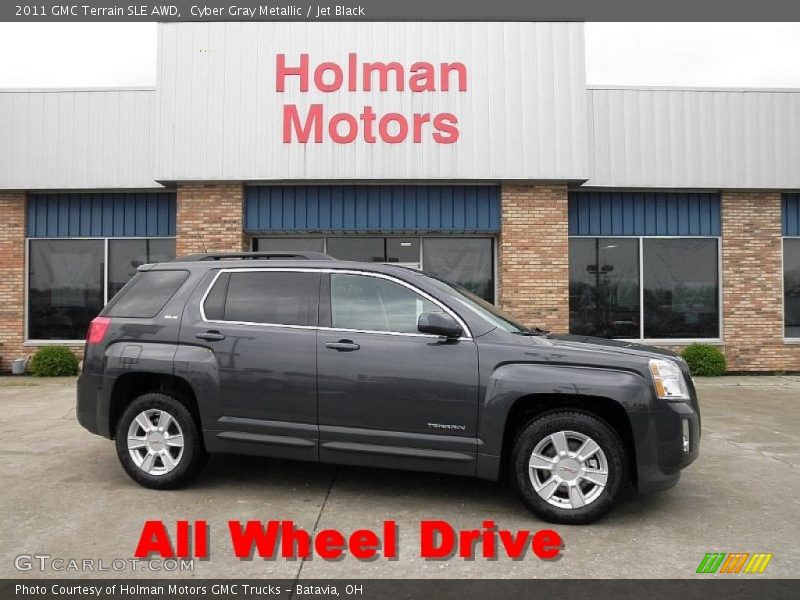 Cyber Gray Metallic / Jet Black 2011 GMC Terrain SLE AWD